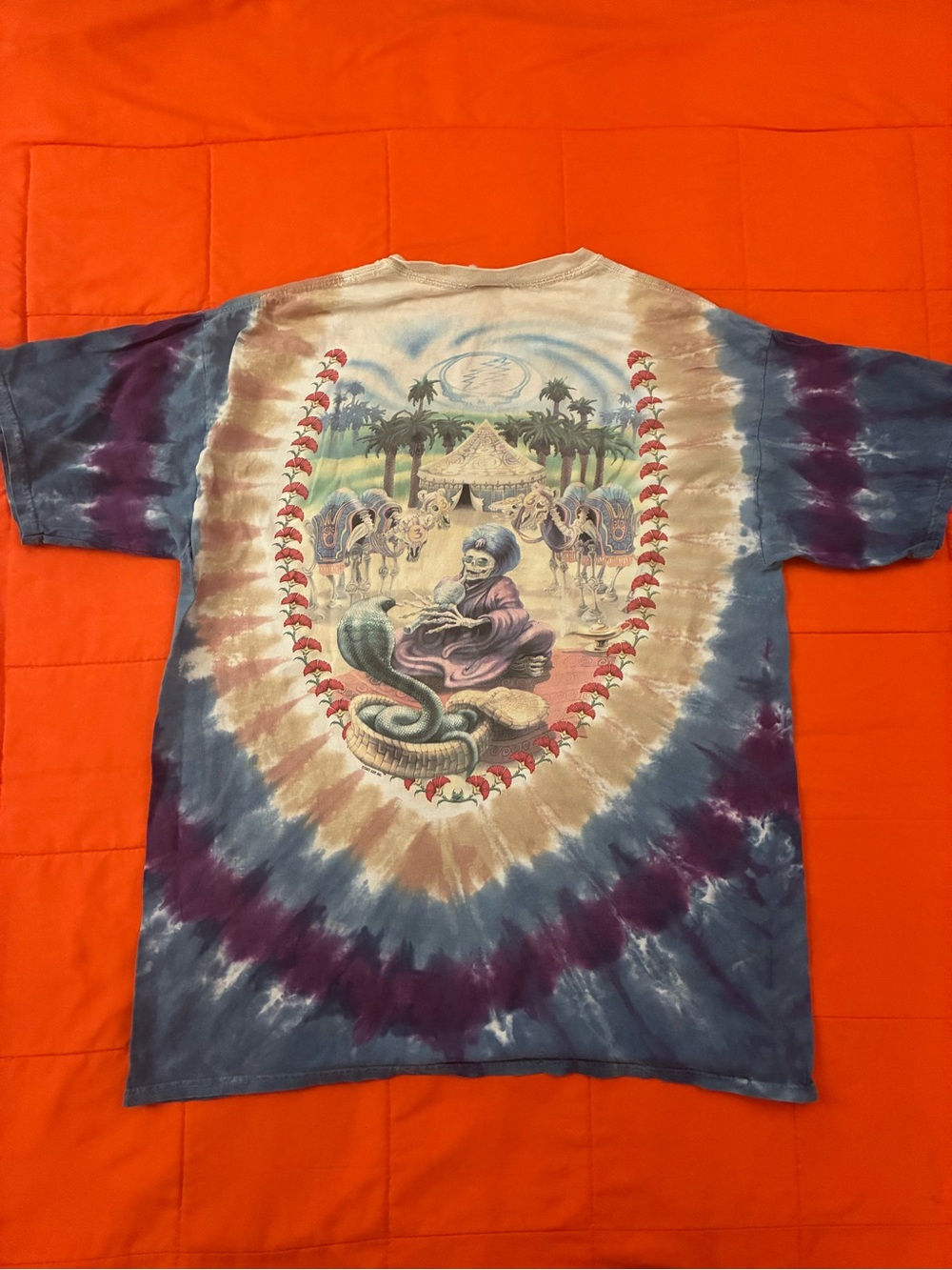 Vintage Grateful Dead 2001 Liquid Blue 2 Sided Dead Carpet Ride Shirt XL - Picture 2 of 7